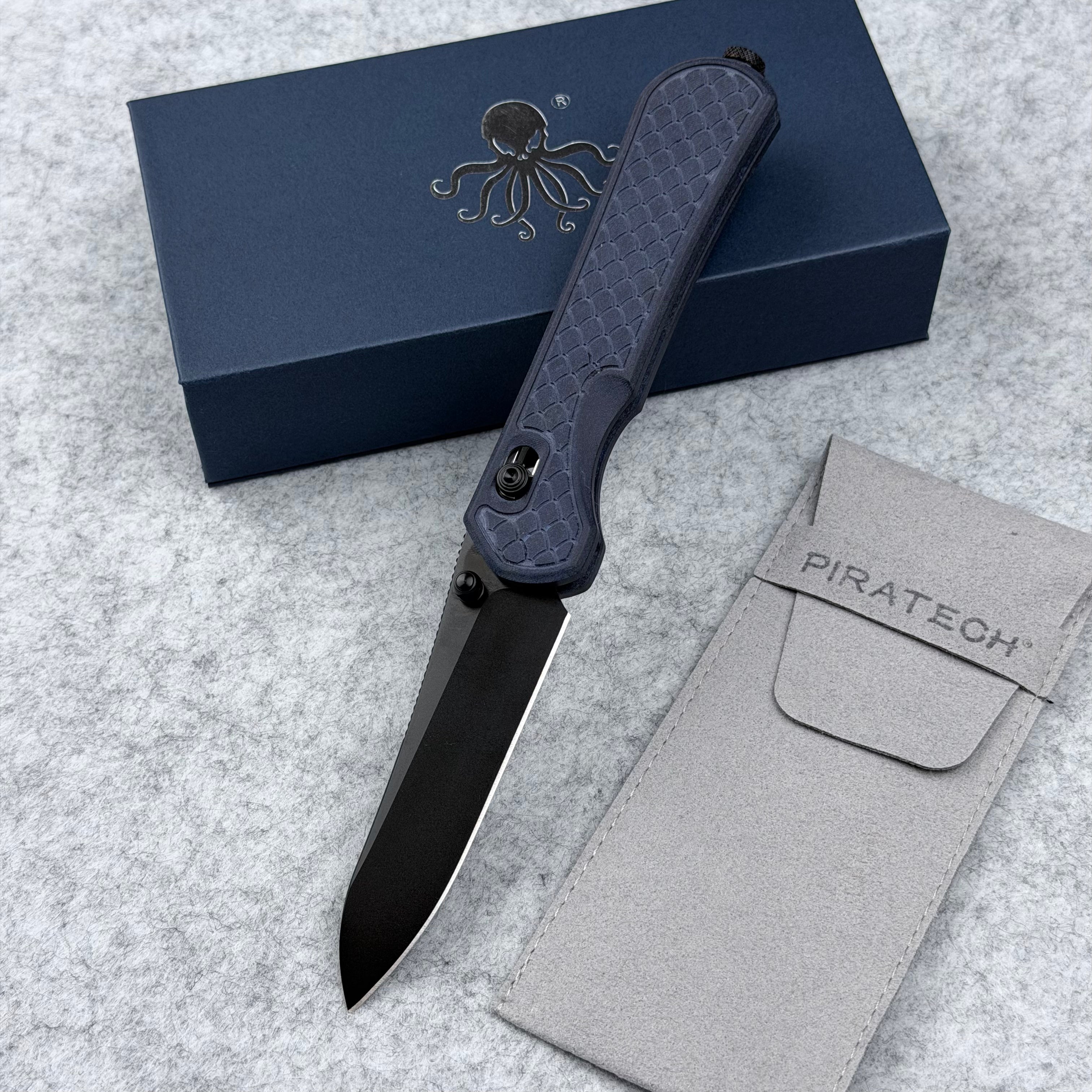 Kráki Lite | CPM-S30V Blade w/ Richlite Blue Canyon Handle – Piratech®