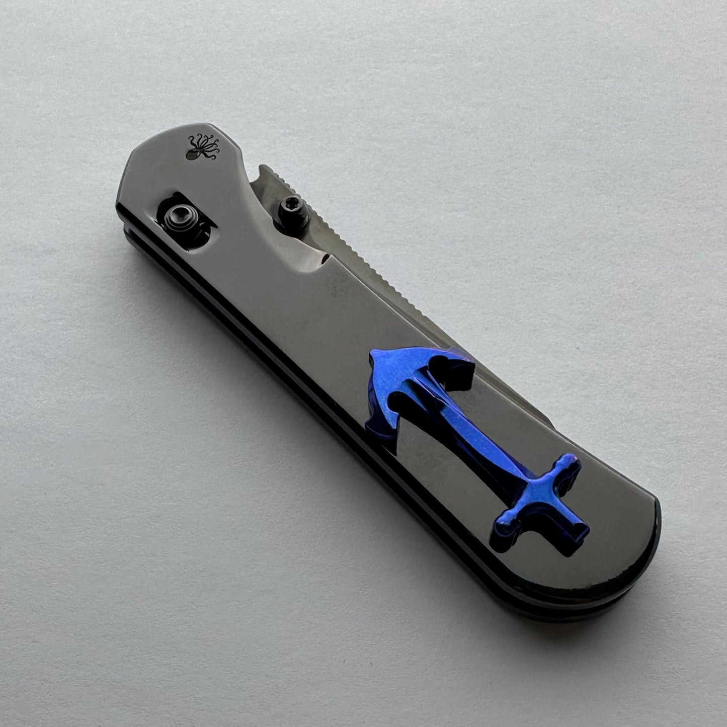 Piratech Blue Anchor - Titanium Clip