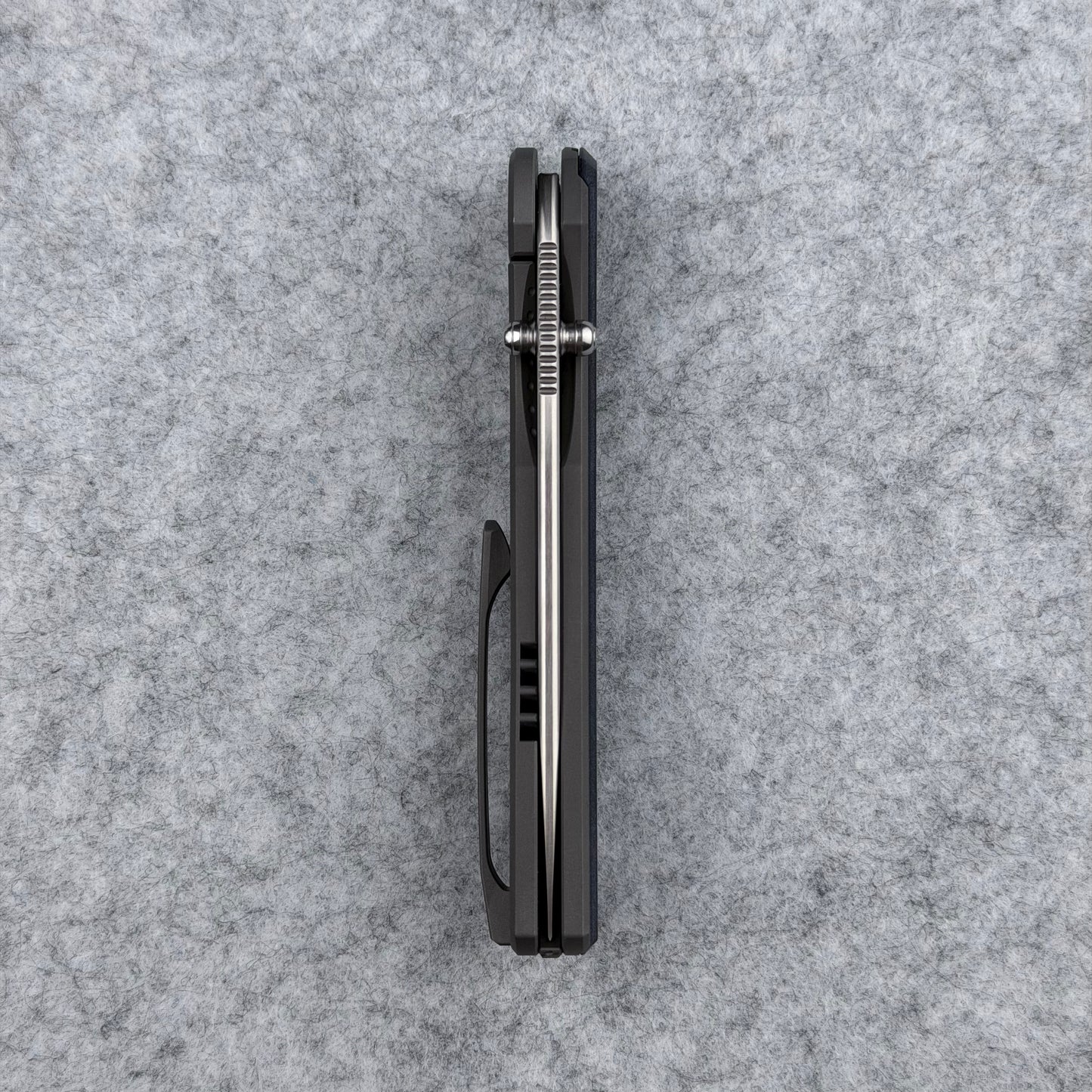 Saga - Satin S90V & 180-grit Bead Blasted Titanium w/ Richlite® Blue Canyon