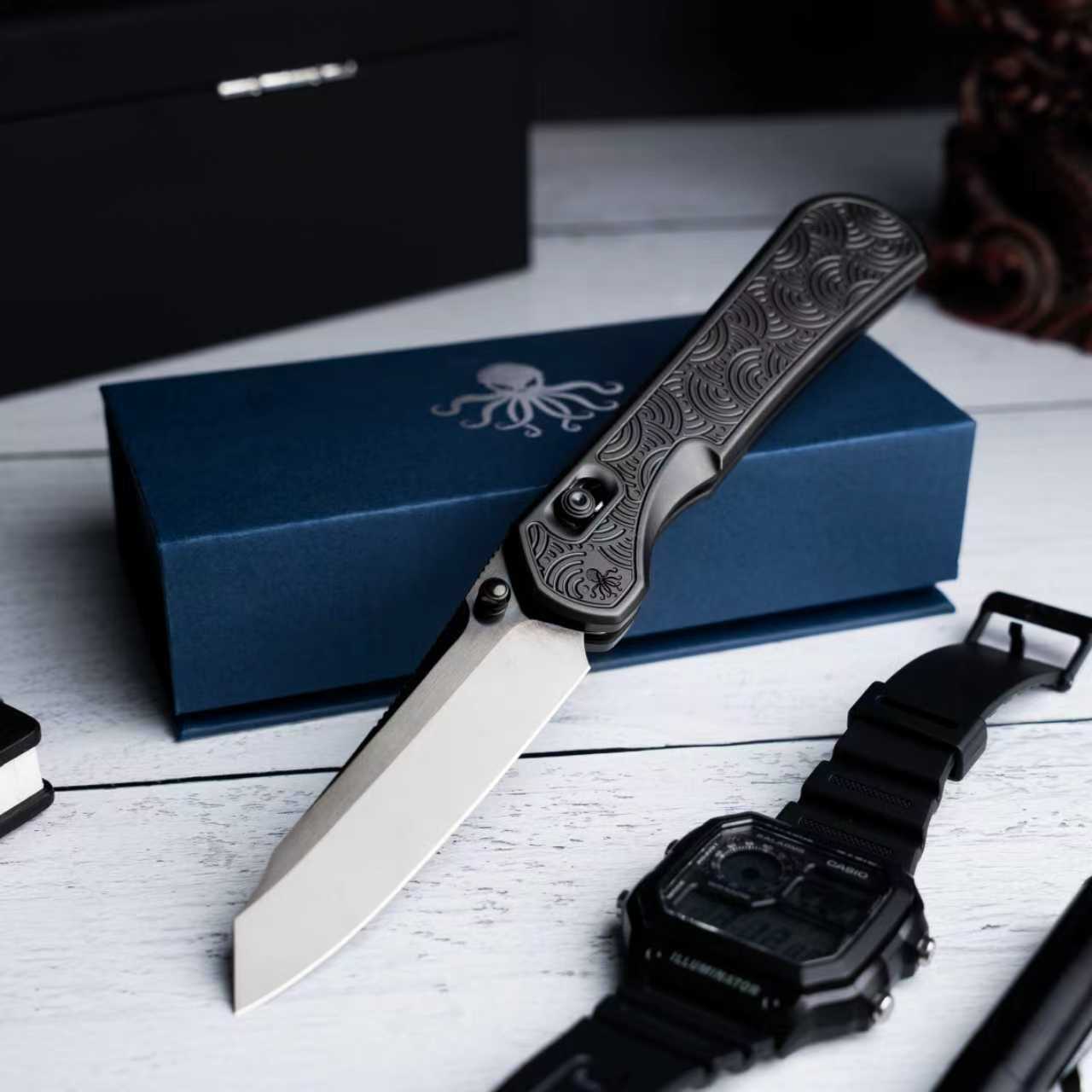 Piratech® x Urban Tsunami | Mirror-Polished DLC S90V w/ DLC Titanium Chaos Seigaiha™