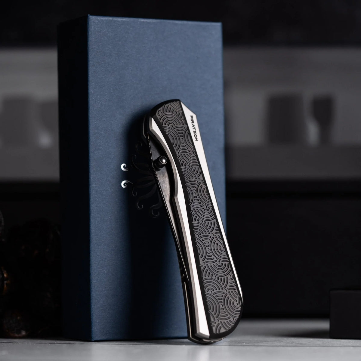 Piratech x URBAN Saga - Mirror Polish DLC S90V & Zir Blasted Titanium w/ Bead Blast DLC Chaos Seigaiha™