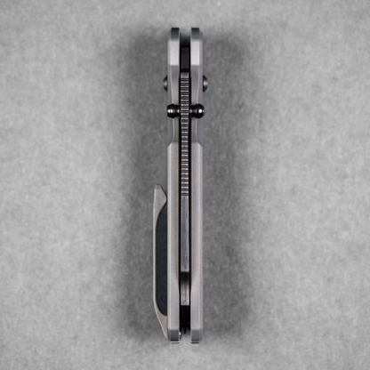 Piratech® x Urban Tsunami | Satin DLC S90V w/ Bead Blast Titanium Seigaiha™